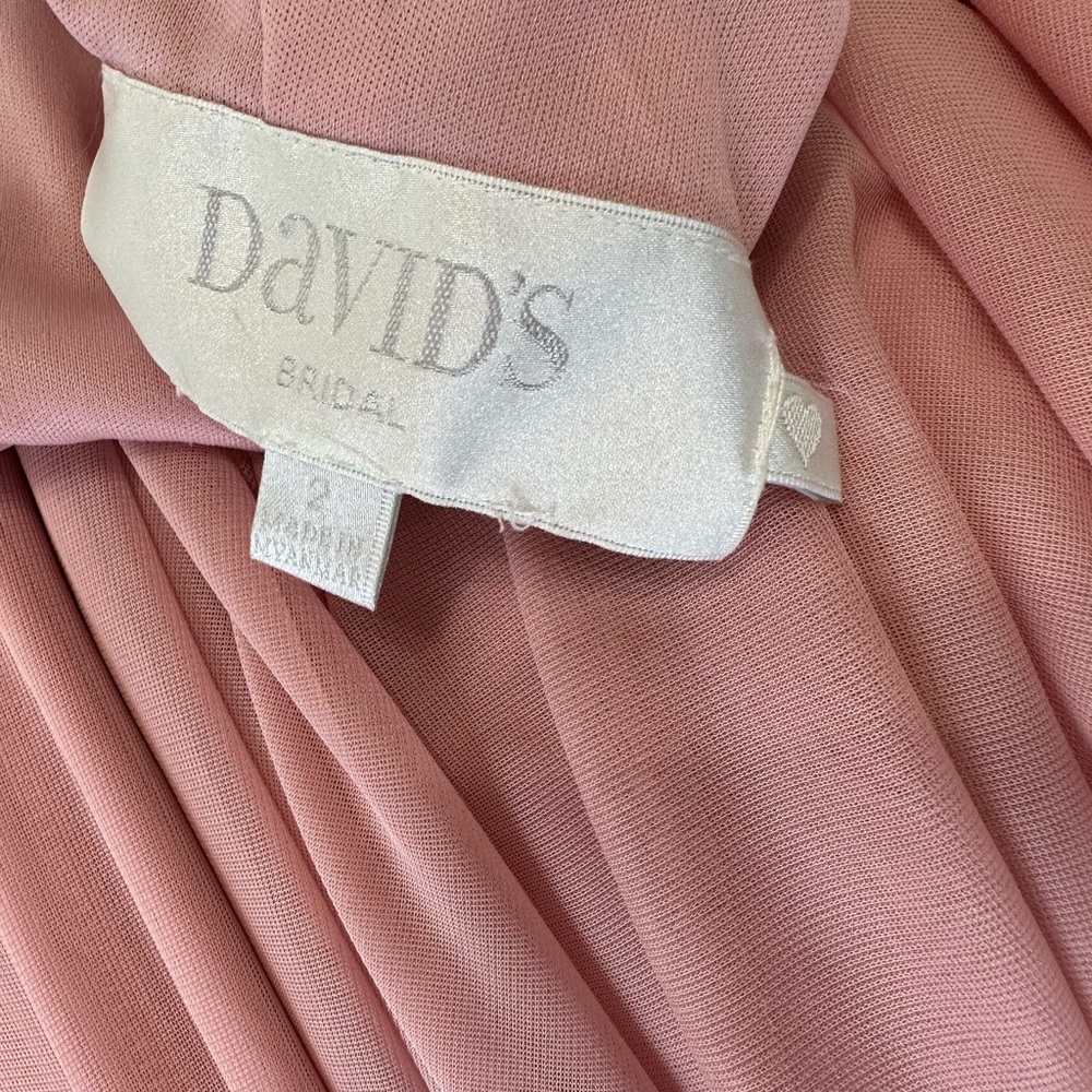 David’s Bridal One Shoulder Bridesmaid Dress - Picture 2 of 4